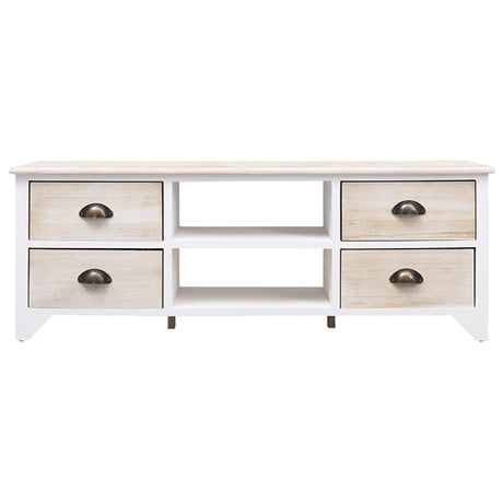 Tv Cabinet 108X30X40 Cm Solid Paulownia Wood