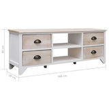 Tv Cabinet 108X30X40 Cm Solid Paulownia Wood