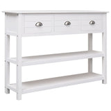 Sideboard 108X30X76 Cm Solid Paulownia Wood