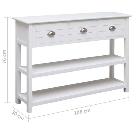 Sideboard 108X30X76 Cm Solid Paulownia Wood