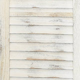 3-Panel Room Divider Antique White Wood