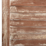 6-Panel Room Divider Brown 210X165 Cm Solid Wood Paulownia