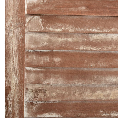 6-Panel Room Divider Brown 210X165 Cm Solid Wood Paulownia