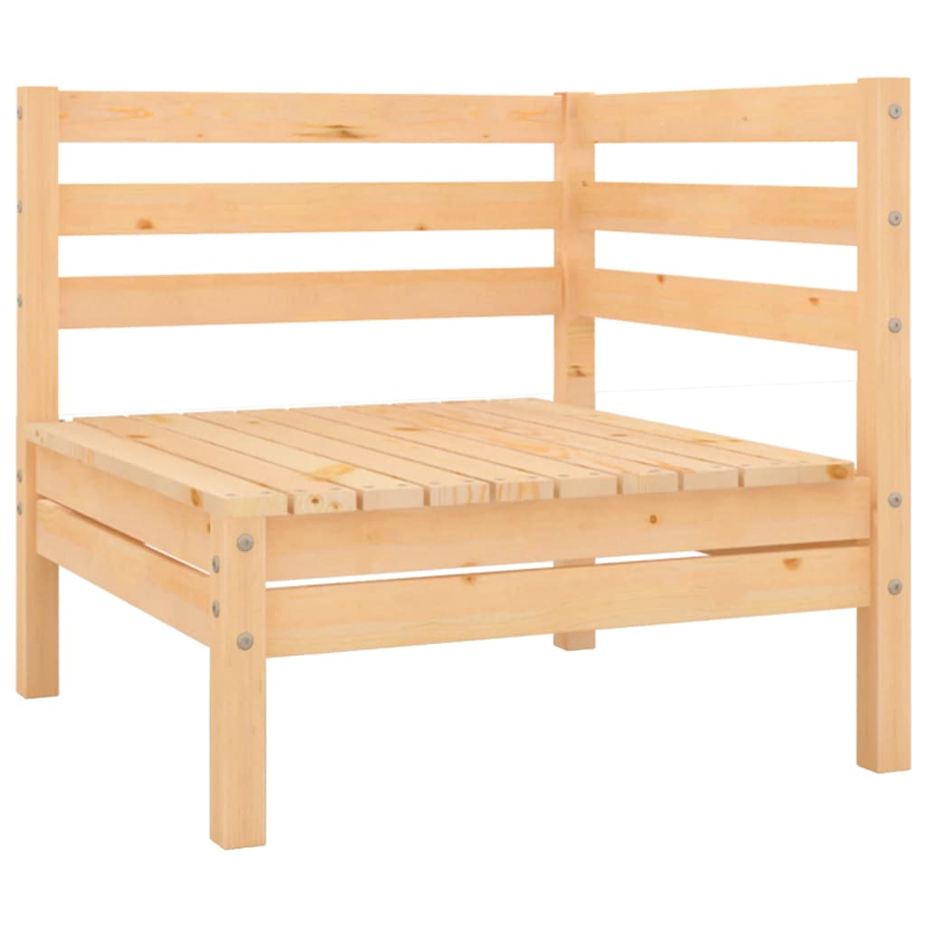 Garden Footstool Solid Pinewood
