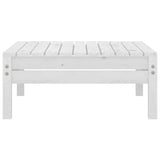 Garden Footstool Solid Pinewood
