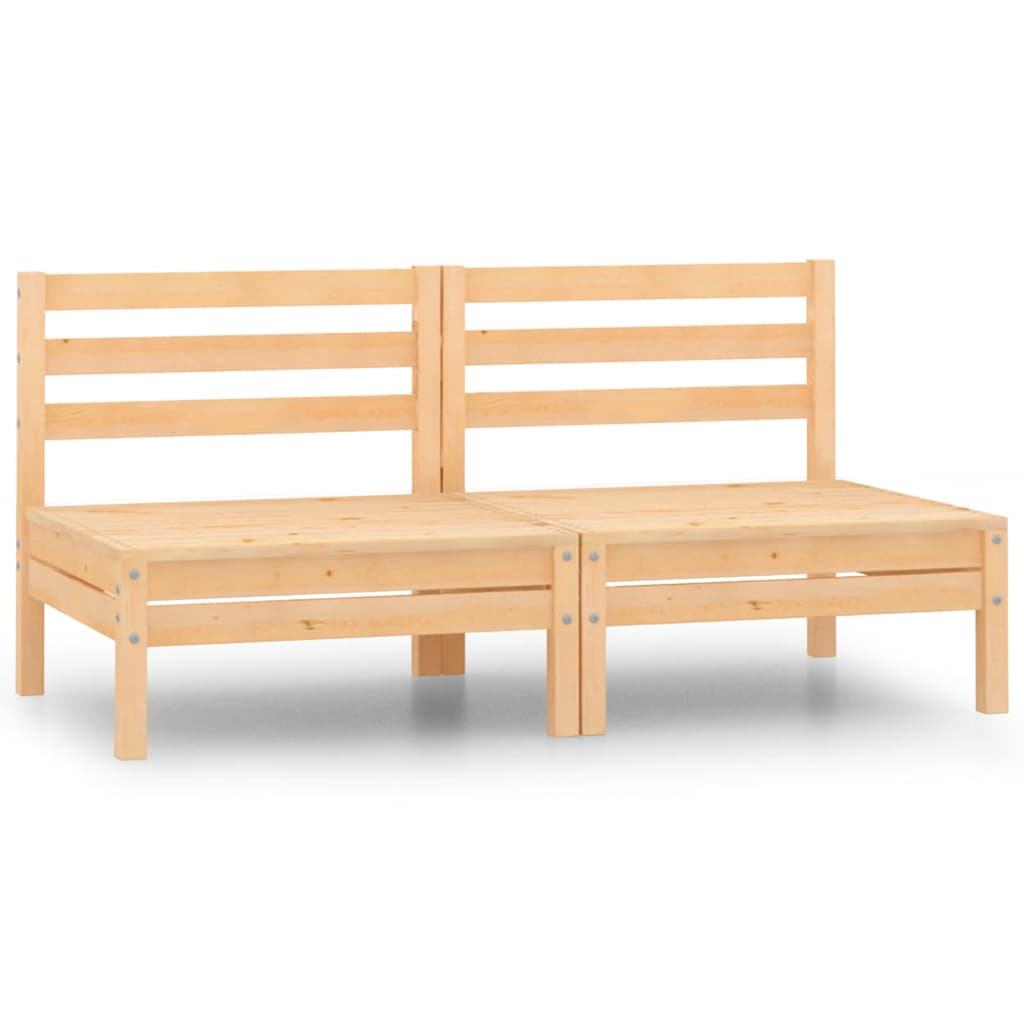 Garden Footstool Solid Pinewood
