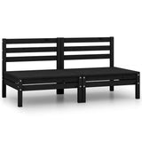 Garden Footstool Solid Pinewood