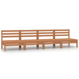 Garden Footstool Solid Pinewood