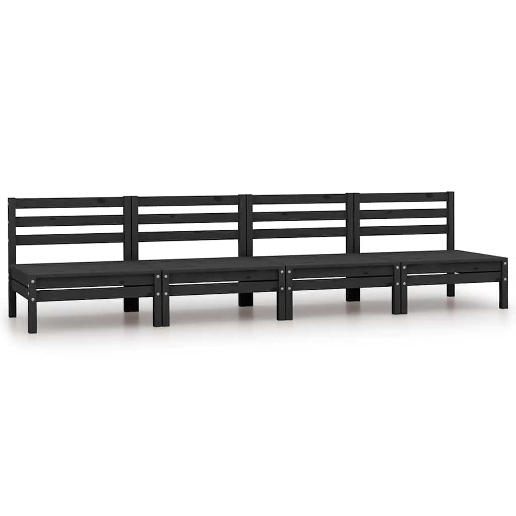 Garden Footstool Solid Pinewood