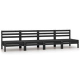 Garden Footstool Solid Pinewood