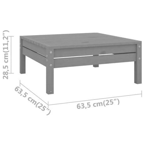 3 Piece Garden Lounge Set Solid Pinewood