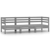 3 Piece Garden Lounge Set Solid Pinewood