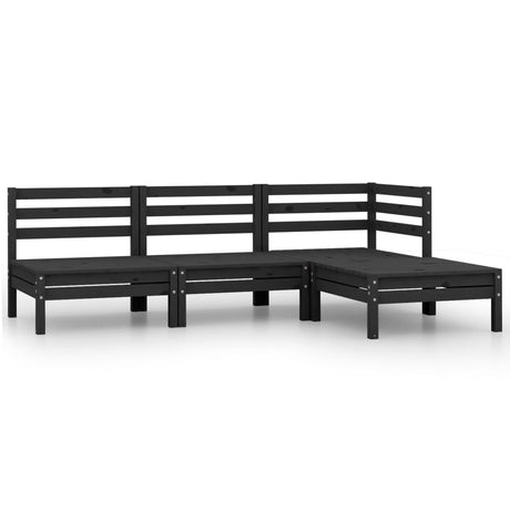 3 Piece Garden Lounge Set Solid Pinewood