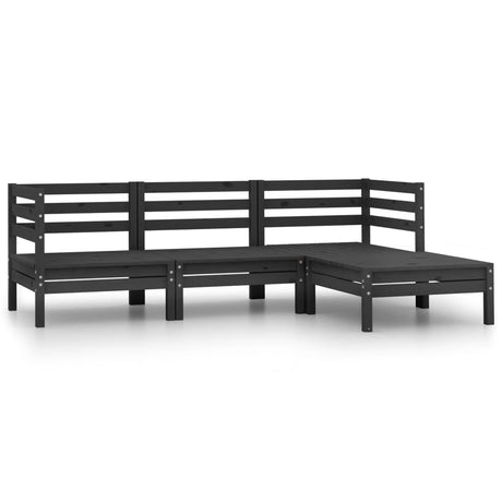 3 Piece Garden Lounge Set Solid Pinewood