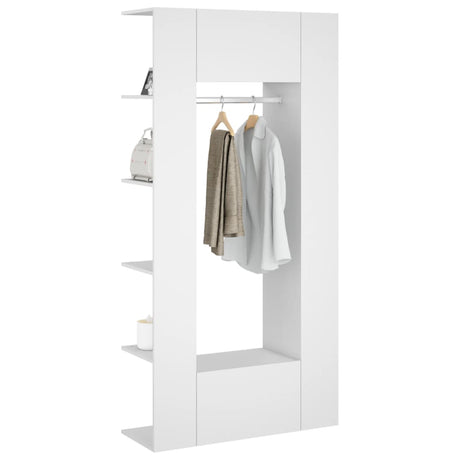 Hallway Cabinets 2 Pcs White Engineered Wood