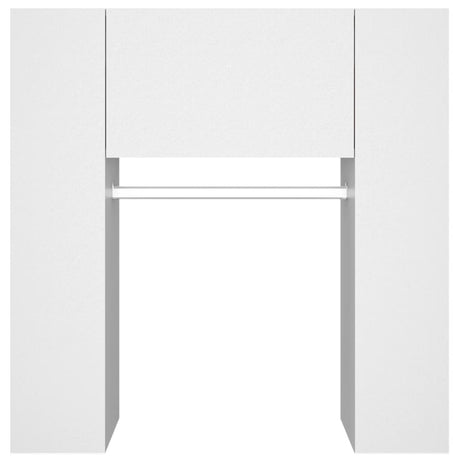Hallway Cabinets 2 Pcs White Engineered Wood