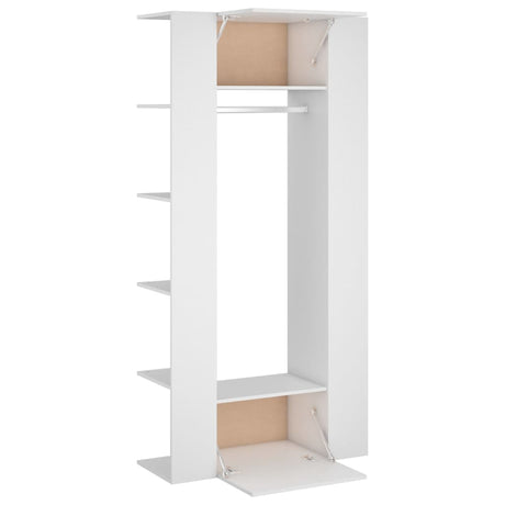 Hallway Cabinets 2 Pcs White Engineered Wood