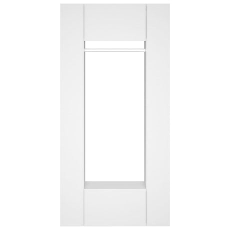 Hallway Cabinets 2 Pcs White Engineered Wood