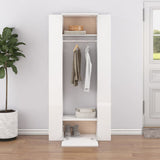 Hallway Cabinets 2 Pcs White Engineered Wood
