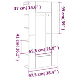 Hallway Cabinets 2 Pcs Engineered Wood