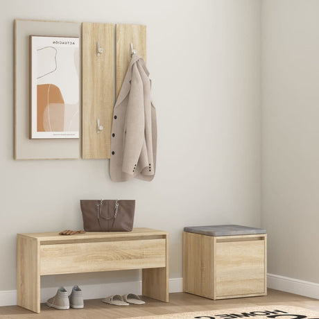 Hallway Furniture Set Engineered Wood
