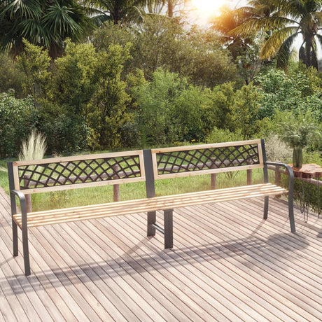 Twin Garden Bench 238 Cm Chinese Fir Wood