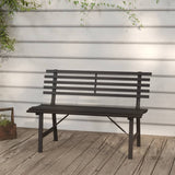 Garden Bench 110 Cm Steel