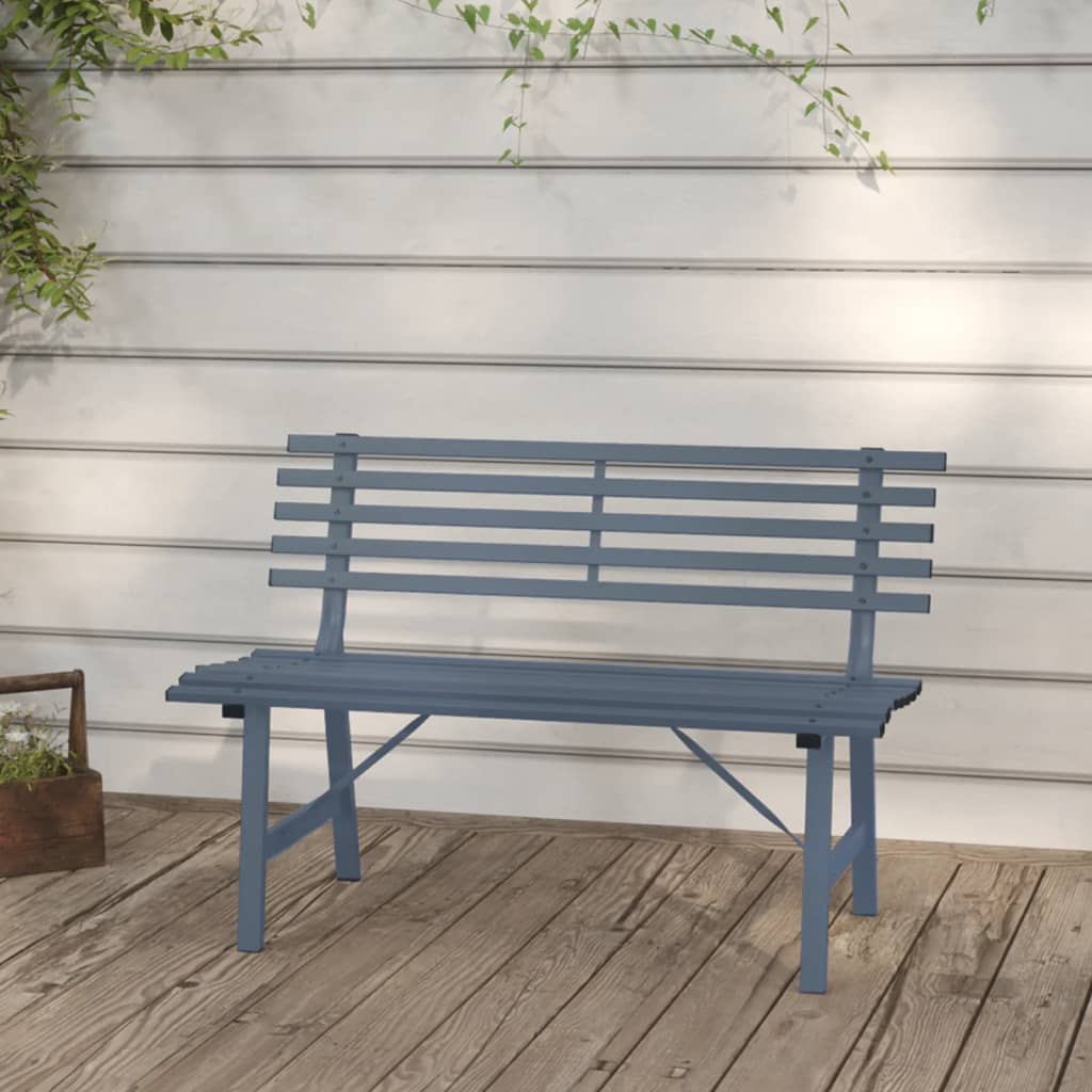 Garden Bench 110 Cm Steel