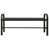 Garden Bench 124.5 Cm Steel And Wpc