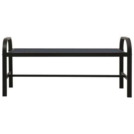 Garden Bench 124.5 Cm Steel And Wpc