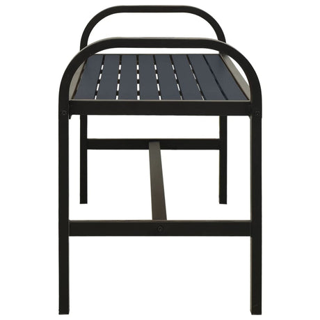 Garden Bench 124.5 Cm Steel And Wpc
