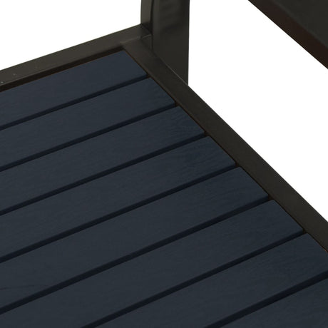 Garden Bench 124.5 Cm Steel And Wpc