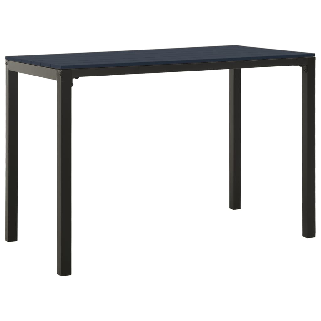 3 Piece Garden Dining Set Steel And Wpc