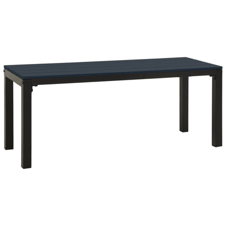 3 Piece Garden Dining Set Steel And Wpc