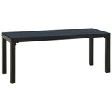 Garden Bench 110 Cm Steel And Wpc