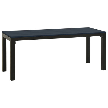 Garden Bench 110 Cm Steel And Wpc