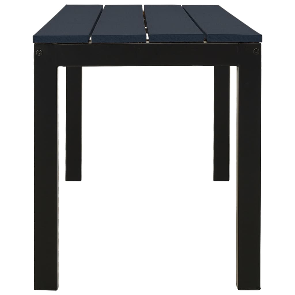 Garden Bench 110 Cm Steel And Wpc