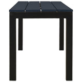 Garden Bench 110 Cm Steel And Wpc