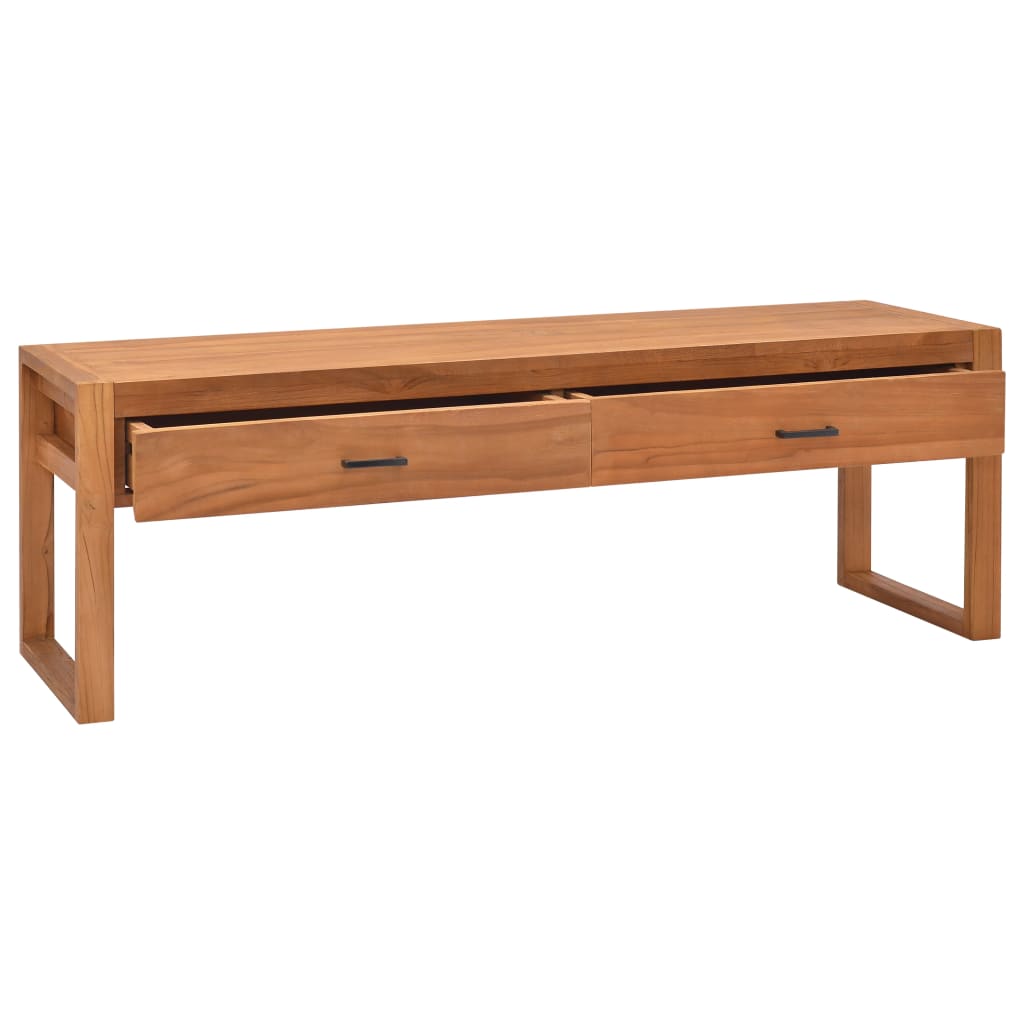 Tv Cabinet 120X40X45 Cm Solid Wood Teak