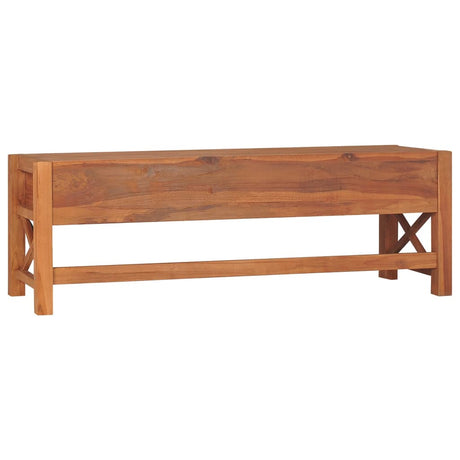 Tv Cabinet With Drawers 120X40X45 Cm Solid Wood Teak