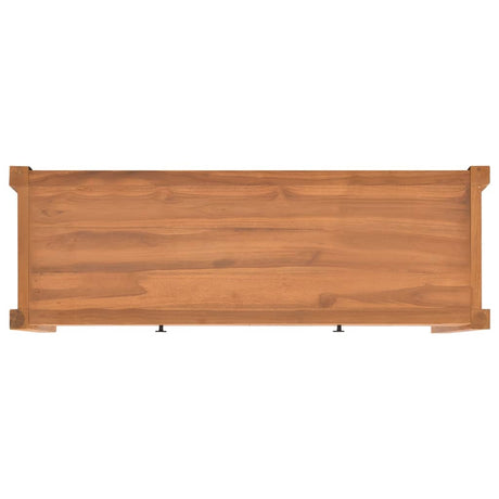 Tv Cabinet With Drawers 120X40X45 Cm Solid Wood Teak
