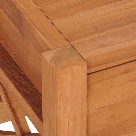 Tv Cabinet With Drawers 120X40X45 Cm Solid Wood Teak