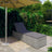 Sun Lounger With Cream White Cushion Poly Rattan