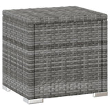 Sun Lounger With Cushion And Tea Table Poly Rattan