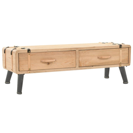 Tv Cabinet 110X33X35 Cm Solid Firwood