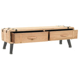 Tv Cabinet 110X33X35 Cm Solid Firwood