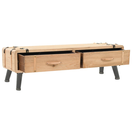Tv Cabinet 110X33X35 Cm Solid Firwood