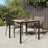 Garden Table Poly Rattan And Acacia Wood