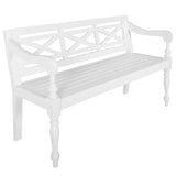Batavia Bench Solid Mahogany Wood
