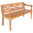 Batavia Bench Solid Mahogany Wood